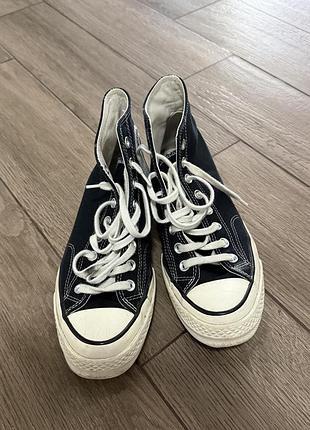 Кеди converse білі та чорні 6