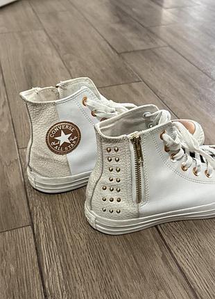Кеди converse білі та чорні 2