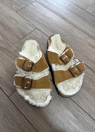 Birkenstock тапці пухові
