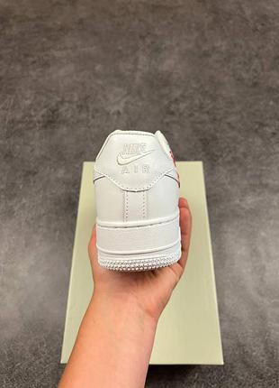 Кросівки nike air force blood custom white red 7