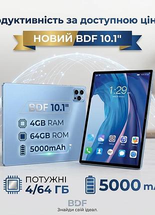 Новый планшет 10.1 дюймов bdf 4/64 гб 5000 mah 4g23e ips экран недорогой для обучения игр фильмам интернета