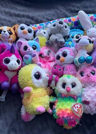 М'які іграшки ty beanie boos різнокольорові плюшеві