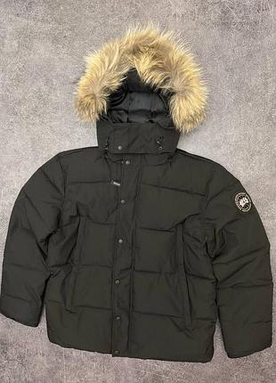 Canada goose puffer jacket — black logo