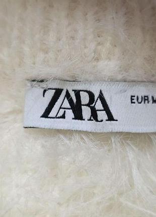 Пухнастий светр zara 2