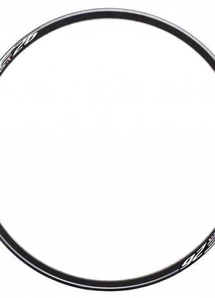 Обод 26" vlt race ga18 al, 36h, под диск. черный (rim-26-059)