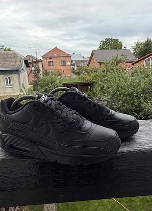 Кожаные кроссовки nike air max