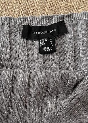 Блискучий топ atmosphere сірий; майка 4