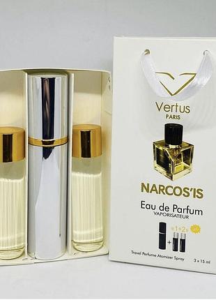 Парфуми vertus narcos'is набір 3*15мл для жінок