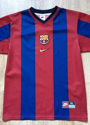 Підліткова вінтажна футбольна форма nike fc barcelona jersey xl kids 1998