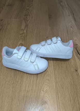 Кросівки дитячі adidas білі на липучках