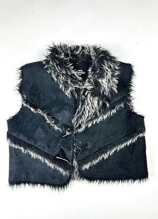 Authentic жилетка y2k faux fur 2