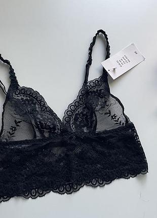 Красивий бралет топ від h&m мереживний