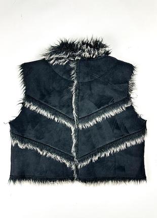Authentic жилетка y2k faux fur 6