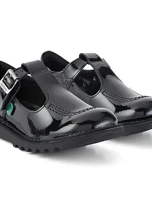 Дитячі шкіряні туфлі для дівчинки/ стильні туфлі моделі kickers kick t-bar