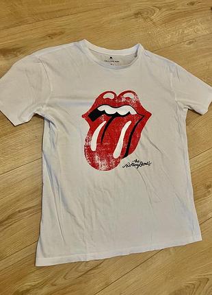 Футболка мужская rolling stones белая размер m