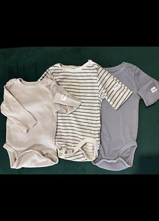 Набір боді для новонароджених sinsay newborn в рубчик, 3 шт.