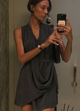 Шовкове плаття allsaints renati dress (оригінал), з
