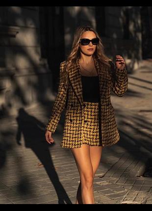 Классный твидовый костюм с пиджаком и юбкой-шортами zara
⚡⚡⚡⚡⚡⚡⚡⚡⚡⚡⚡⚡⚡