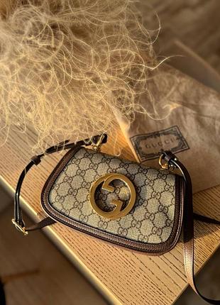 Сумка жіноча gucci gg supreme коричнева