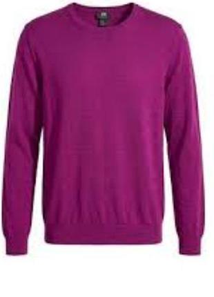 Фіолетовий чоловічий джемпер 50% merino wool