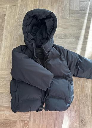 Пуховик дитячий унісекс zara чорний