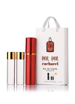 Туалетна вода cacharel amor amor woman 3*15 мл 45ml для жінок