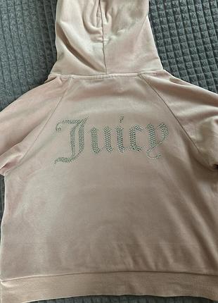 Жіноче рожеве велюрове худі juicy бу розмір xs