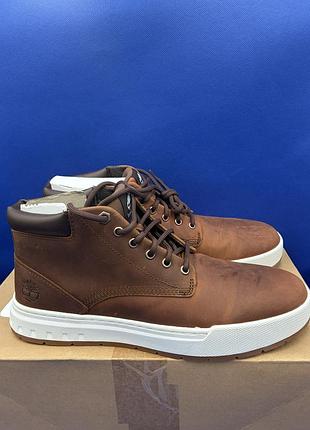 Чоловічі шкіряні черевики timberland maple grove leather chukka (розмір 42.5)