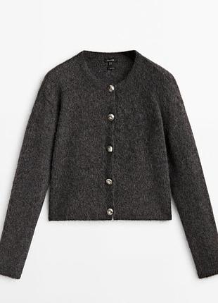 Кардиган шерстяний massimo dutti
