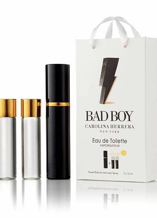 Парфуми carolina herrera bad boy з феромонами 45ml для чоловіків