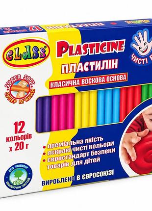 Набор воскового пластилина "чистые руки" 7646c 12 цветов по 20 гр