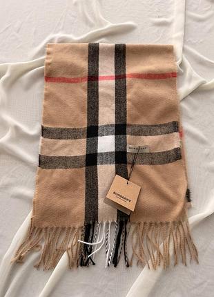 Шарф burberry бежевый 2