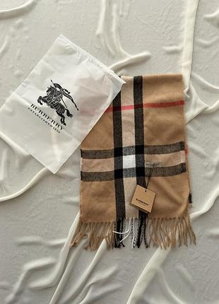 Шарф burberry бежевий