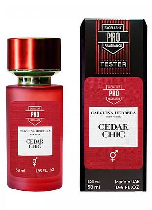 Carolina herrera cedar chic тестер pro унісекс 58 мл