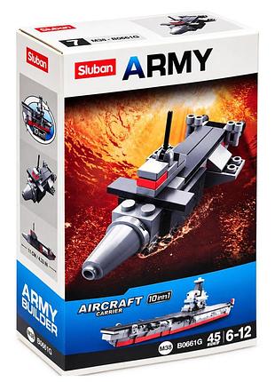 Дитячий конструктор "aircraft carrier" m38-b0661-7, 45 деталей