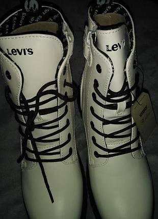 Черевики жіночі levi's білі, розмір 38 3