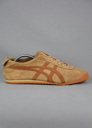 Кросівки чоловічі onitsuka tiger mexico 66 коричневі шкіряні замшеві кеди взуття оригінал 42-43 р/27.5 см                   adidas puma nike saucony