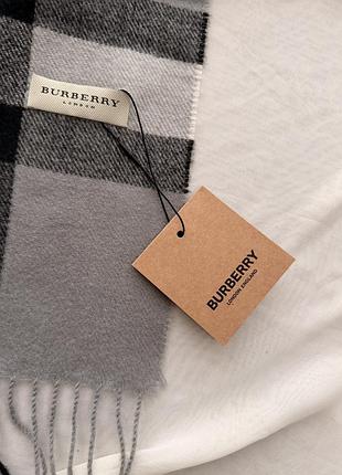 Шарф burberry сірий 5