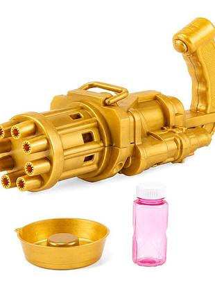 Уцінка!!! генератор мильних бульбашок bubble gun blaster "кулемет" bambi bb-04893-uc