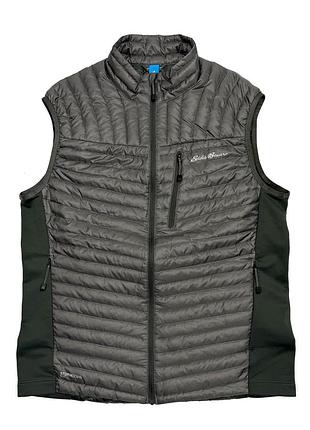 Пухова жилетка безрукавка жилет eddie bauer