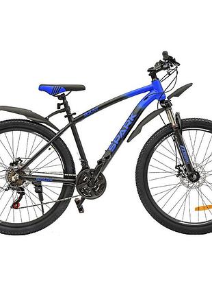 Велосипед al 27.5" spark mount, рама 17" чорно-синій (218765)