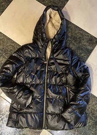 Двостороння куртка-пуховик trussardi (оригінал), єврозима, розмір l (йде як oversize на s-m)