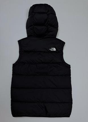 The north face чоловіча чорна стьобана жилетка з капюшоном оригінал