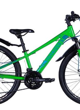 Велосипед al 24" discovery qube am dd 2024, 11.5" зеленый (ops-dis-24-342)