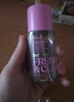Парфумований спрей pink fresh & clean body mist 75 мл