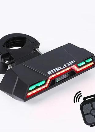 Задняя фара eslnf 200lm, 2000mah с пультом, пластик (1819)