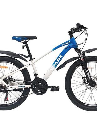 Велосипед al 24" spark delight, рама 12" бело-синий (218770)
