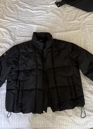 Куртка-пуховик жіноча ea7 emporio armani чорна, розмір 36