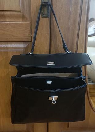 Сумка жіноча balenciaga rodeo чорна з екошкіри