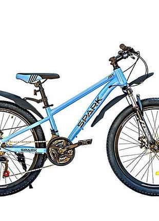 Велосипед st 24" spark joy, рама 12" блакитний (222966)